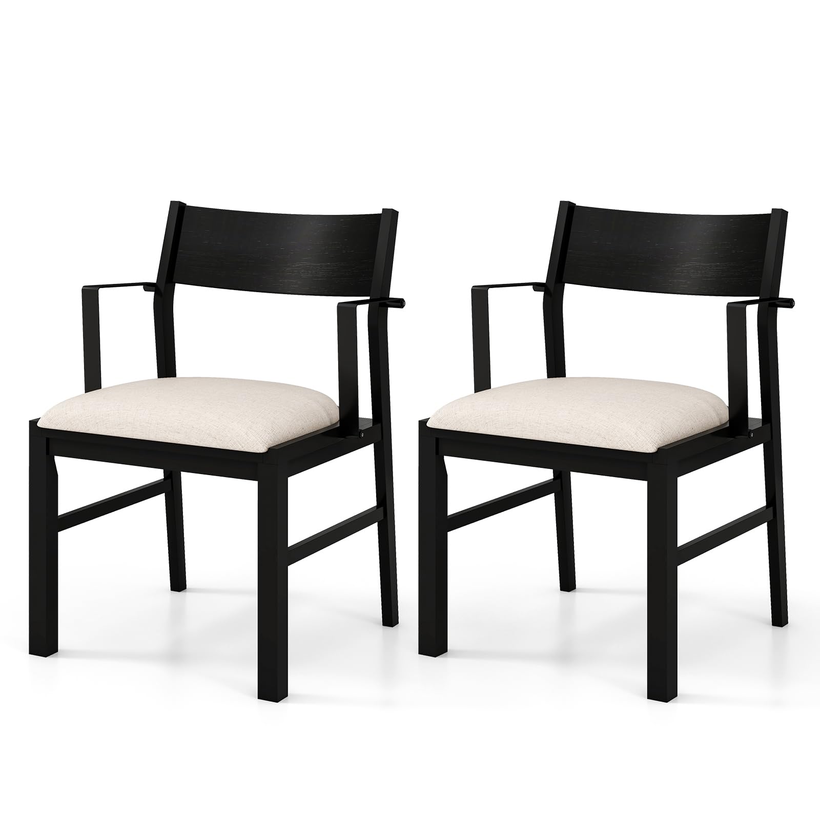 Dining Chairs Set of 4, Accent Armchairs with Padded Seat