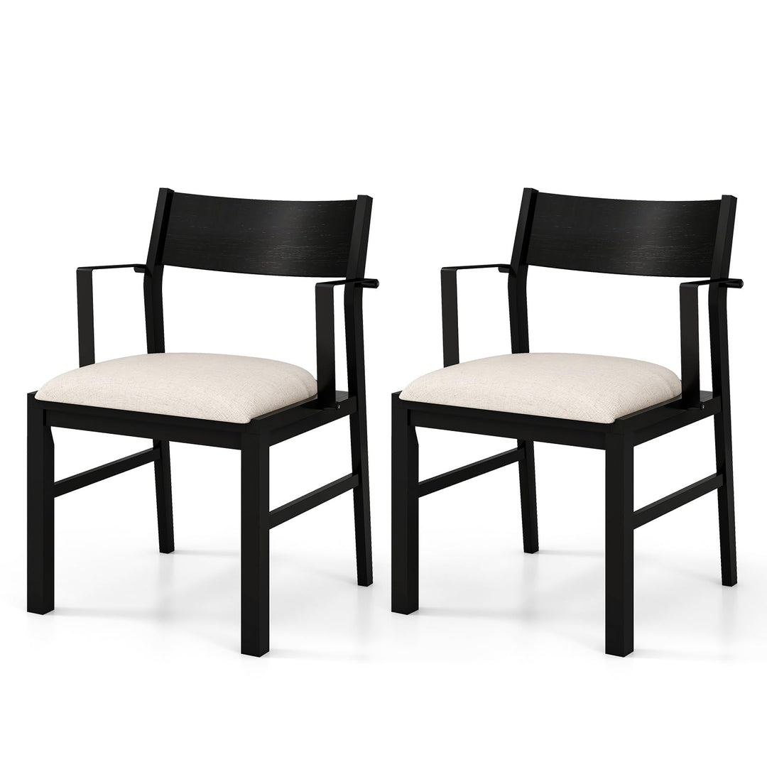 Dining Chairs Set of 2 or 4, Accent Armchairs with Padded Seat