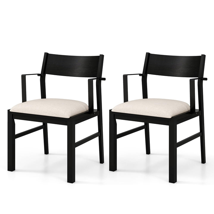 Dining Chairs Set of 2 or 4, Accent Armchairs with Padded Seat