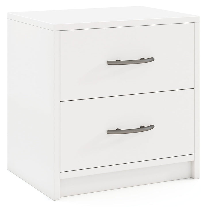 Giantex Nightstand with 2 Drawers, Modern Night Stand with Storage Drawers, Compact Floor Sofa Side Table for Small Spaces