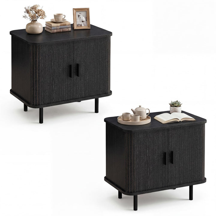 Giantex 24’’ Large Century Modern Nightstand Set of 2/1