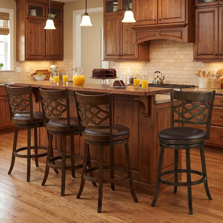 Giantex Swivel Bar Stools Set of 2/4 26"/31" Bar Height Chairs