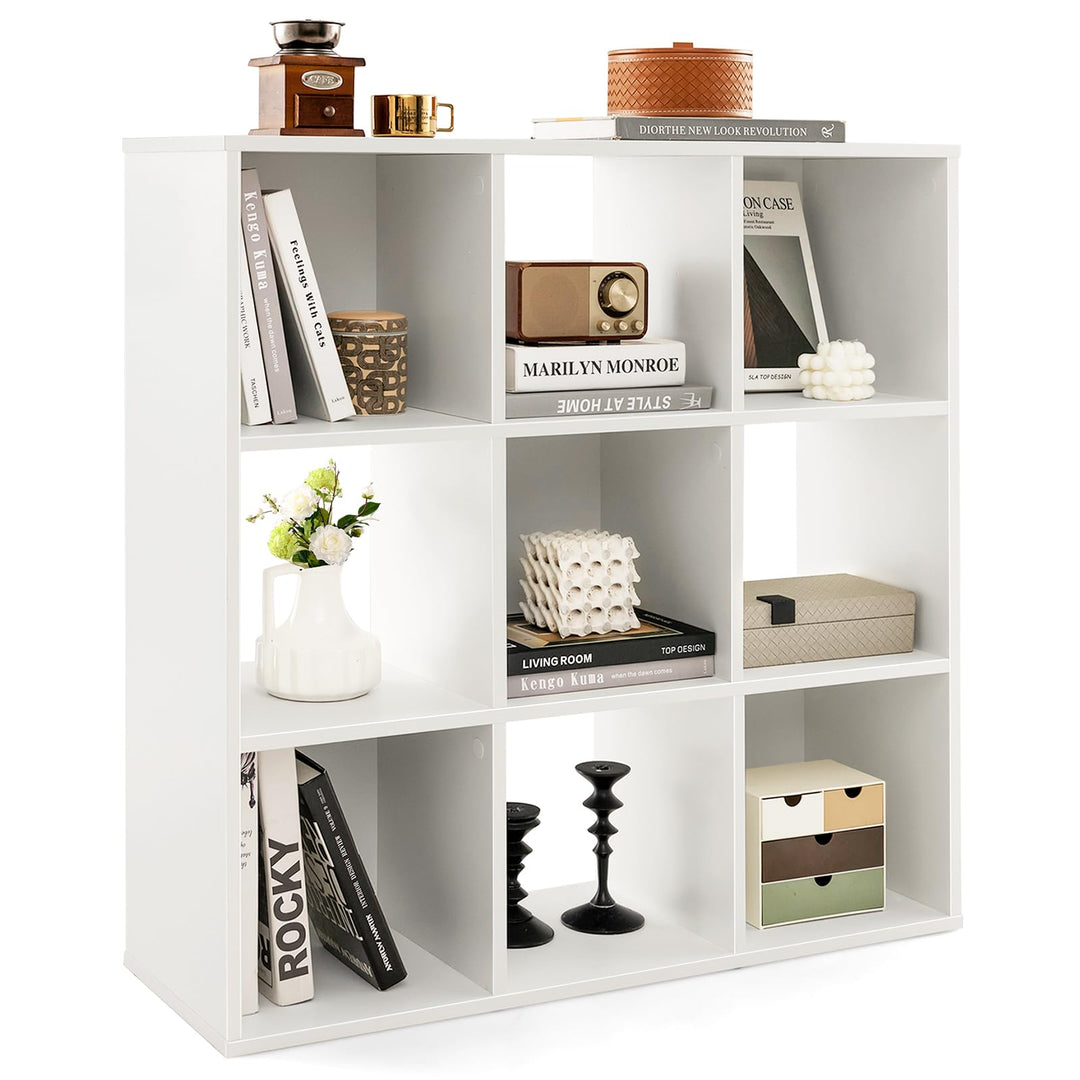 Giantex 9-Cube Bookcase White