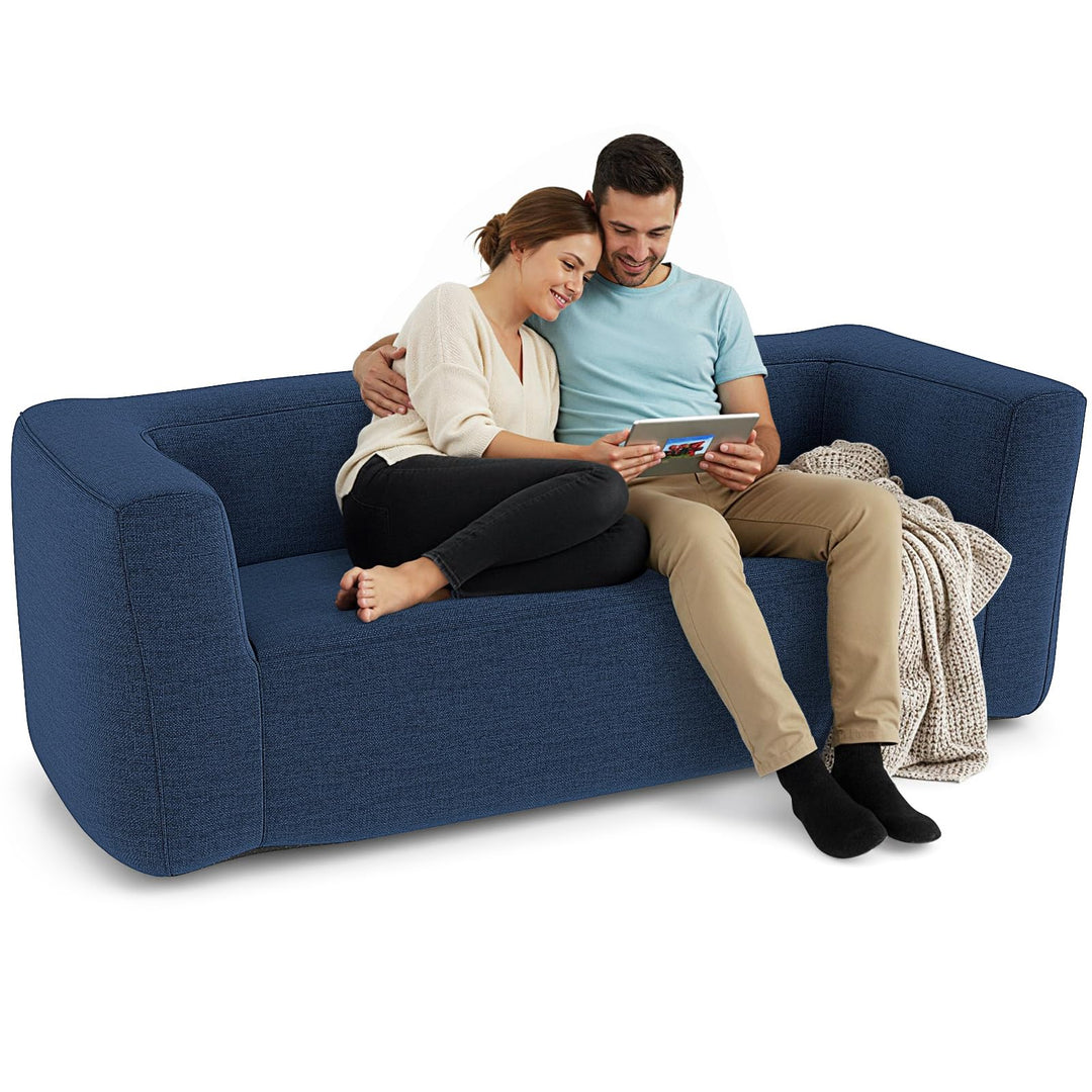 Giantex Double Inflatable Couch | Portable Blow Up Sofa with Detachable Cover