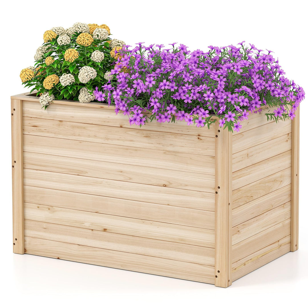 Giantex Wood Raised Garden Bed for Patio Backyard