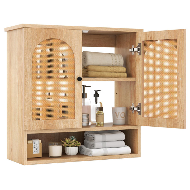 Giantex Rattan Bathroom Medicine Cabinet