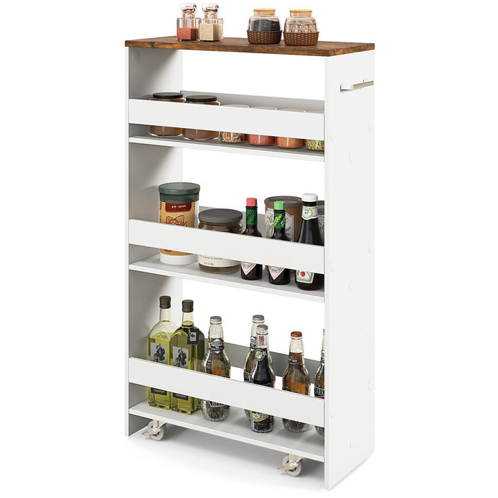 Giantex 4 Tier Rolling Slim Storage Cart