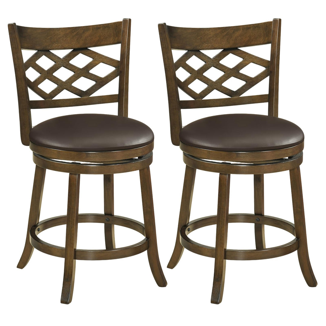 Giantex Swivel Bar Stools Set of 2/4 26"/31" Bar Height Chairs