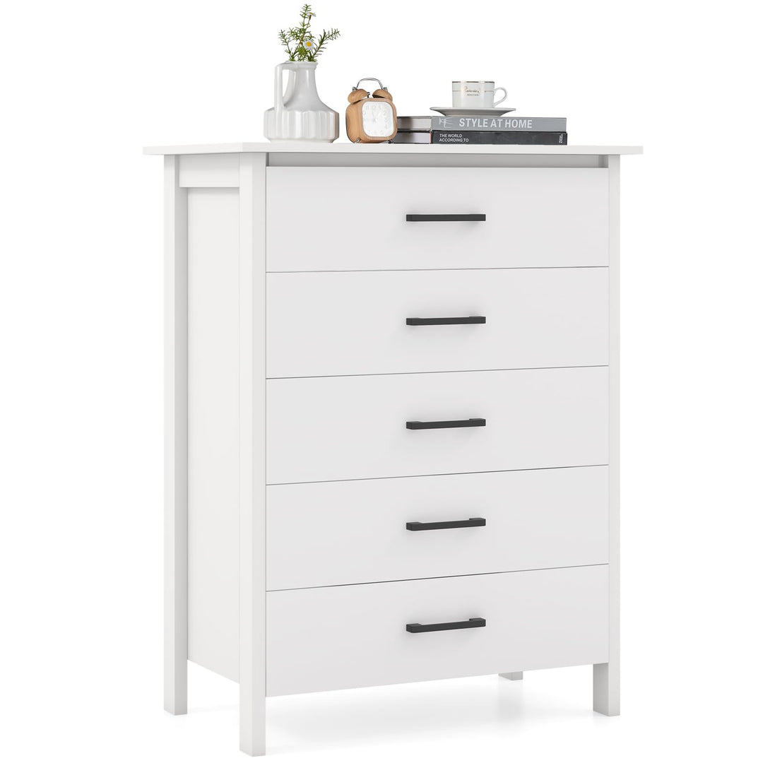 Giantex 5-Drawer Dresser for Bedroom, 41.5" Storage Cabinet with 5 Drawers