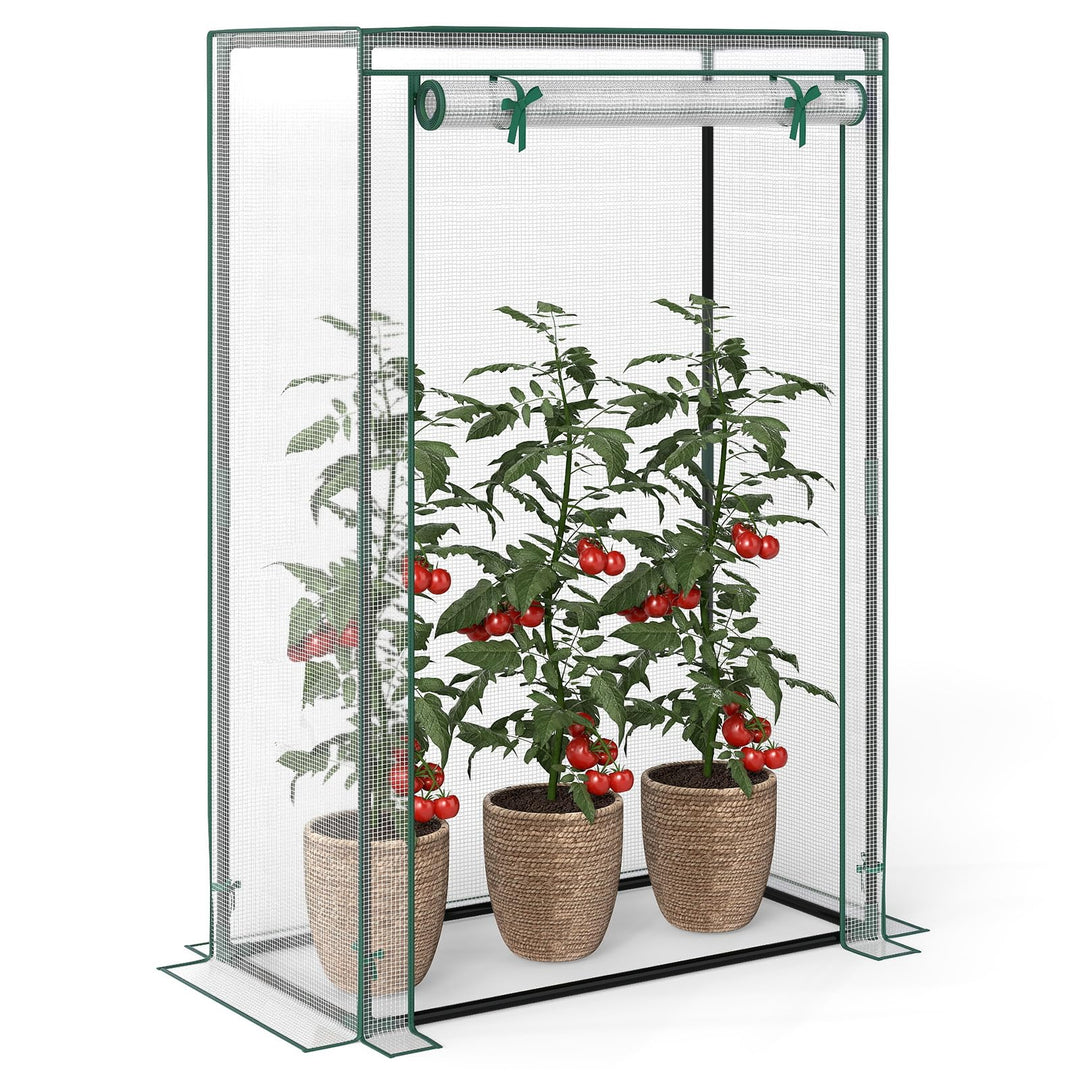 Giantex Portable Mini Greenhouse with Roll-Up Zippered Door