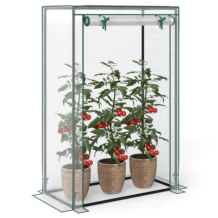 Giantex Portable Mini Greenhouse with Roll-Up Zippered Door