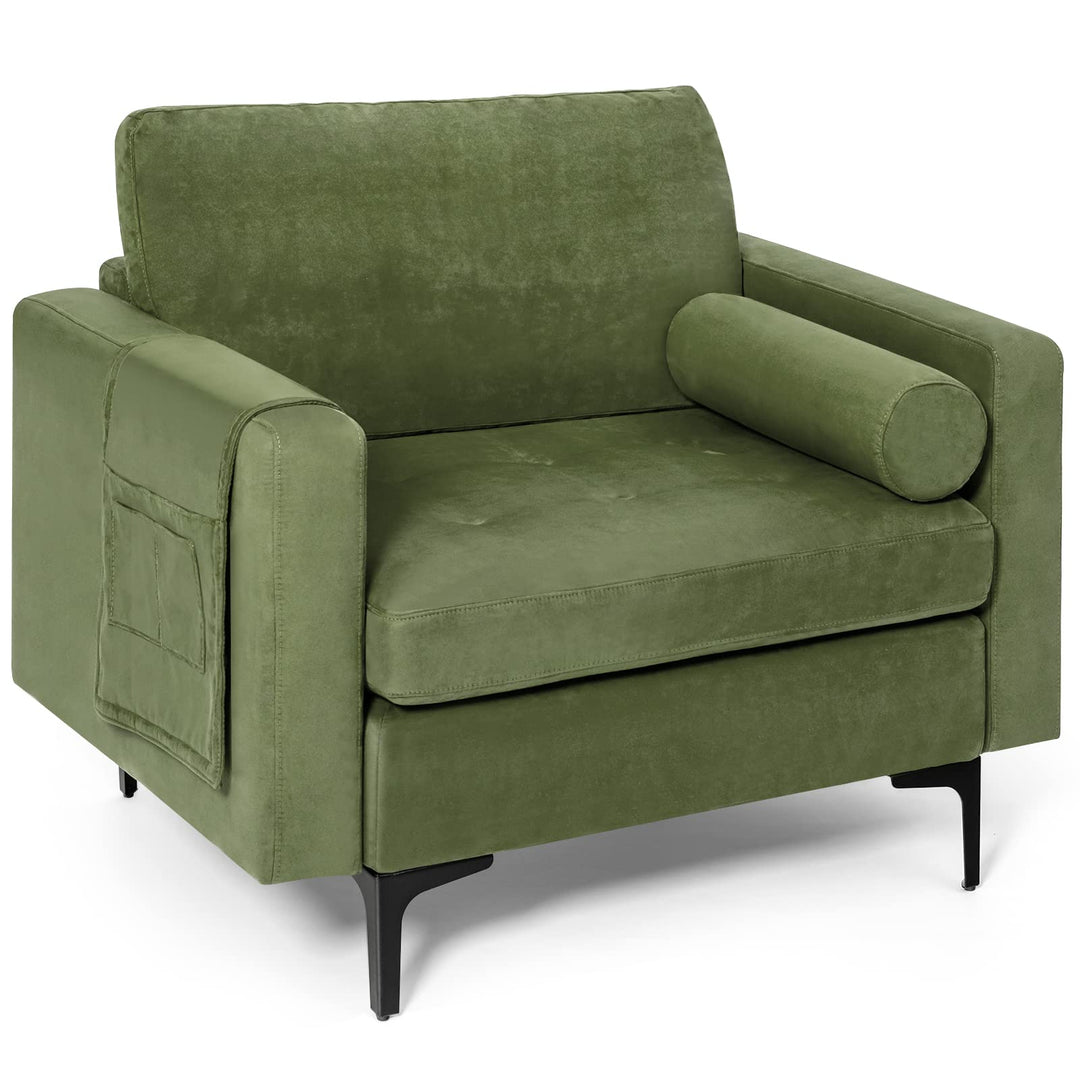 Giantex Sofa Chair, Accent Armchair w/Comfy Cushion