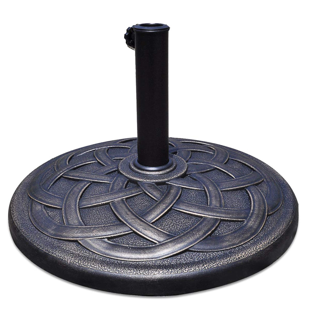 heavy duty patio table umbrella Giantex 22" 43lbs Patio Market Umbrella Base, Classic Round