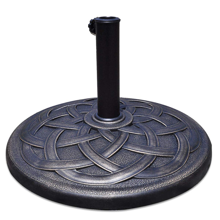 Giantex 22" 43lbs Patio Market Umbrella Base, Classic Round