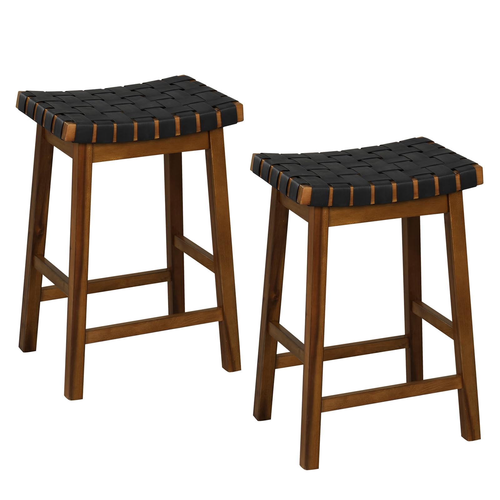 Giantex Woven Saddle Stools Set of 2