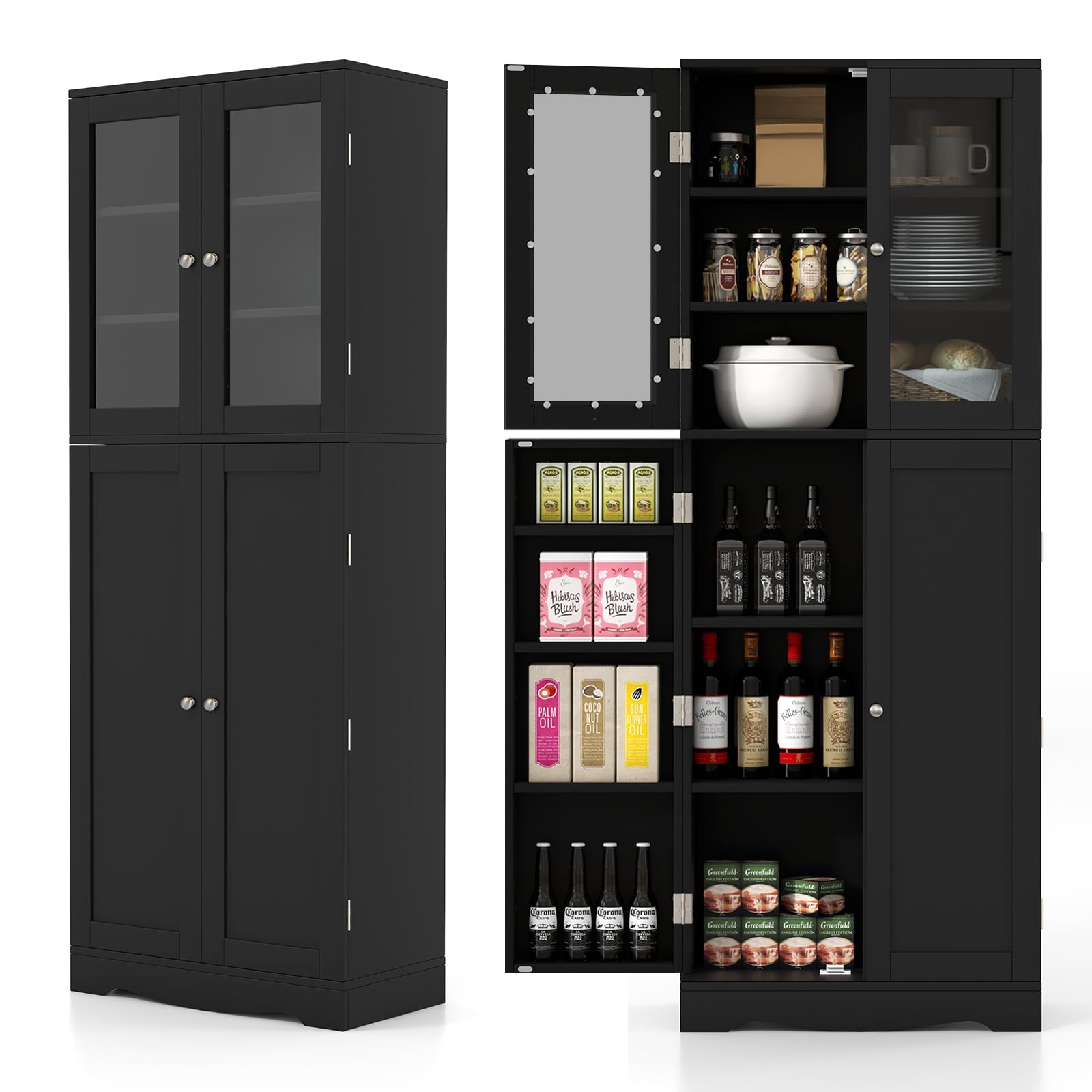 63.5" Pantry Organizers and Storage - Giantex