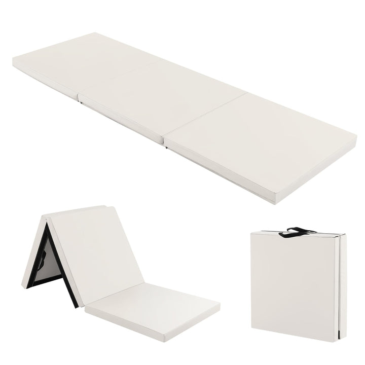 Giantex 6'x 2' Gymnastics Mat, 2" Thick Folding Tumbling Mat with Hook and Loop Fastener