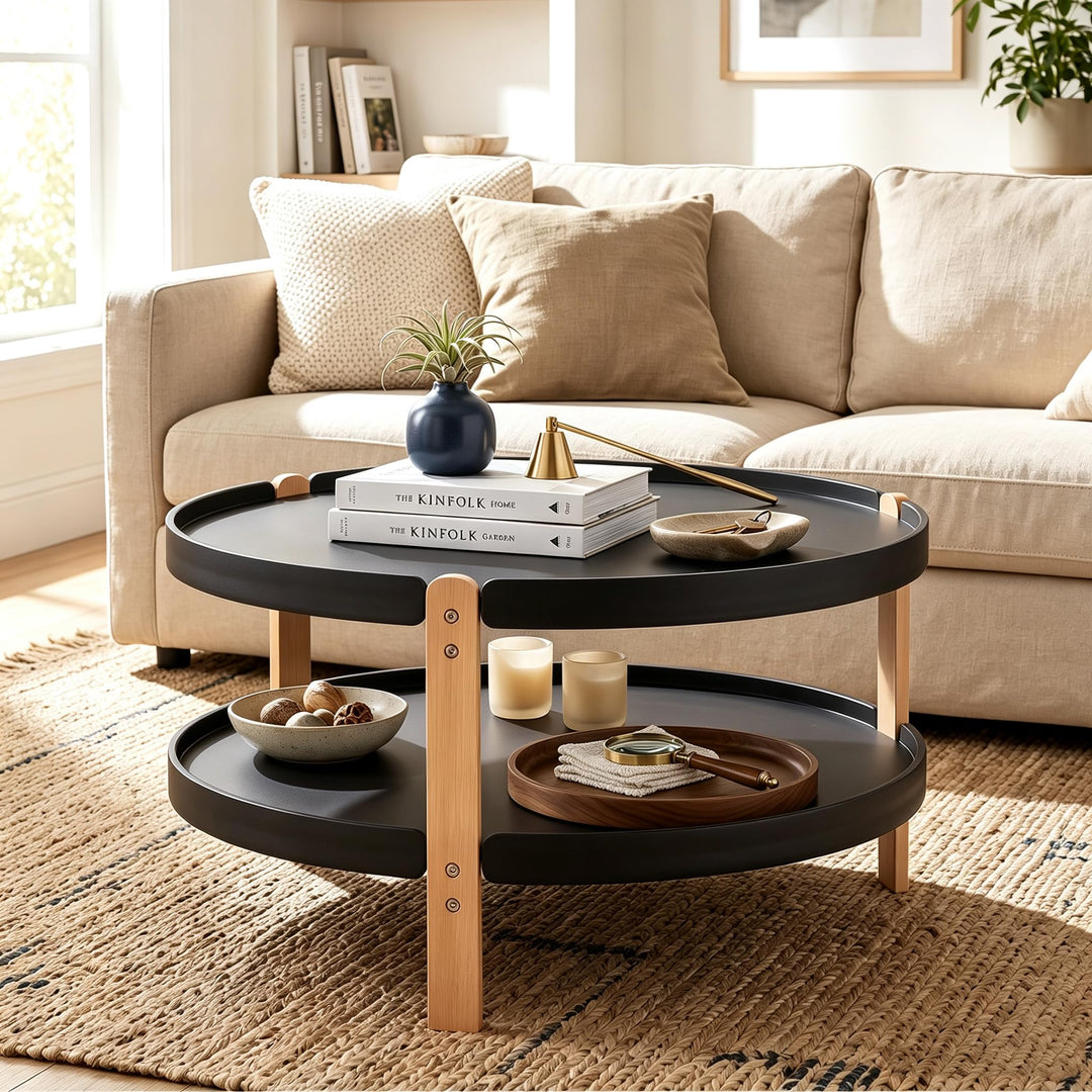GIANTEX 31" Round Coffee Table for Living Room