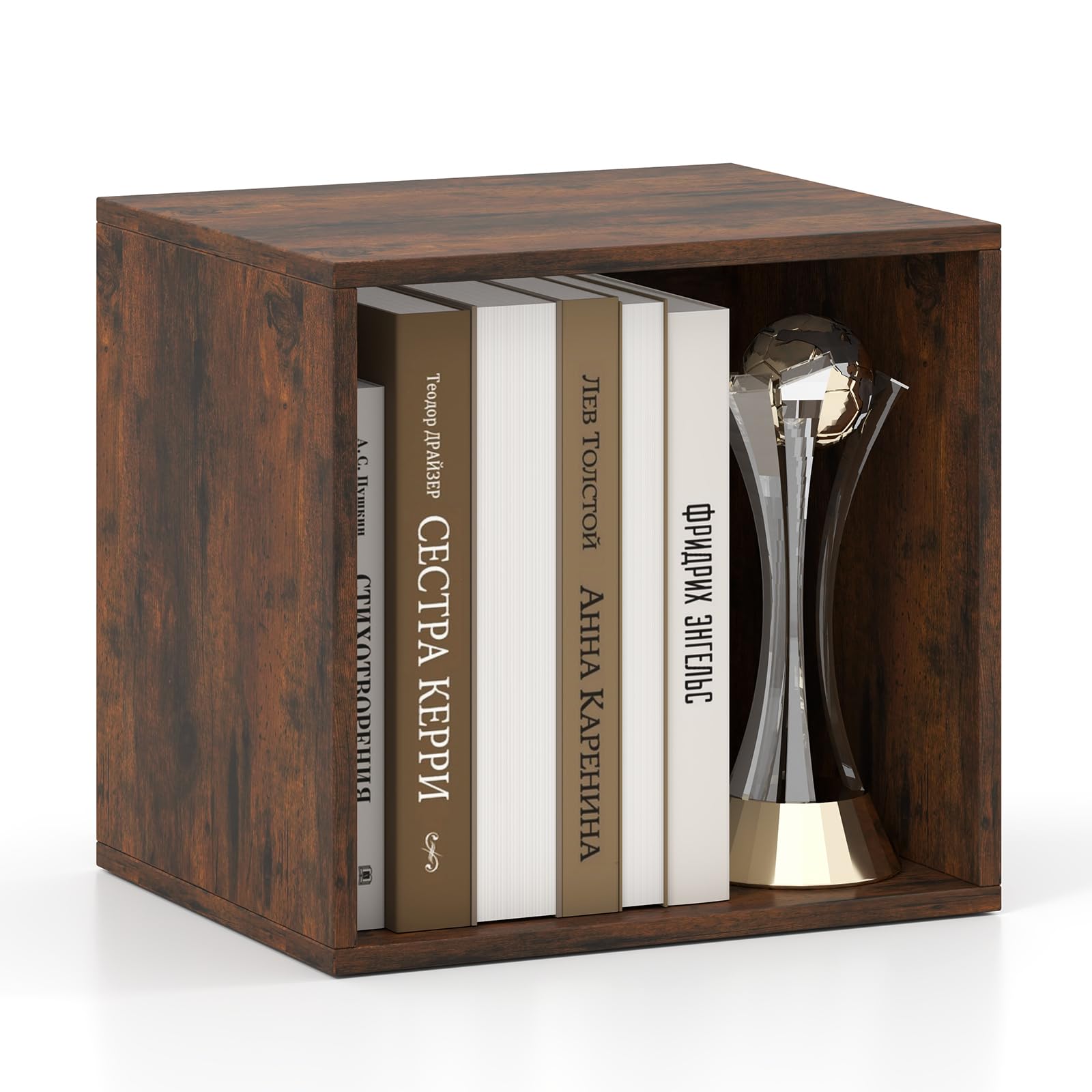 Giantex White Cubby Bookcase
