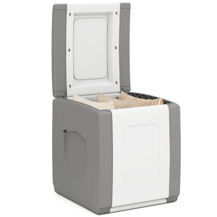 Giantex 27/53/80 Gallon Patio Container with Lockable Lid