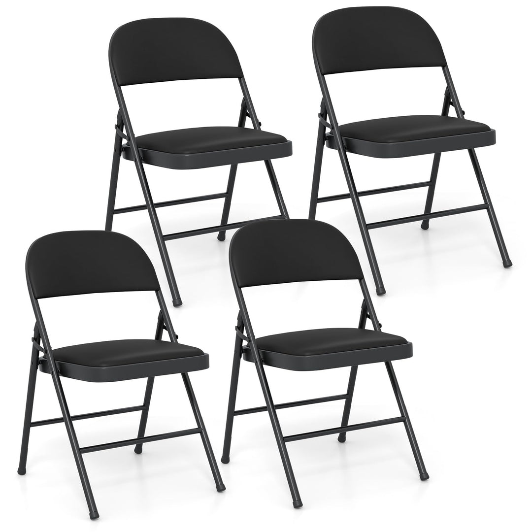 Giantex Portable Party Chairs with Metal Frame