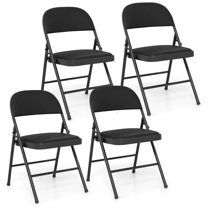 Giantex Portable Party Chairs with Metal Frame