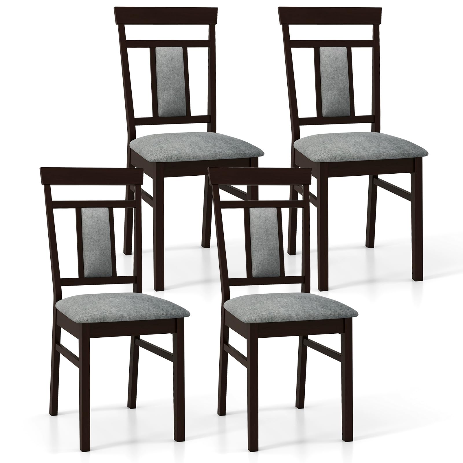 Giantex Wooden Dining Chairs Set for Dining Room Living Room