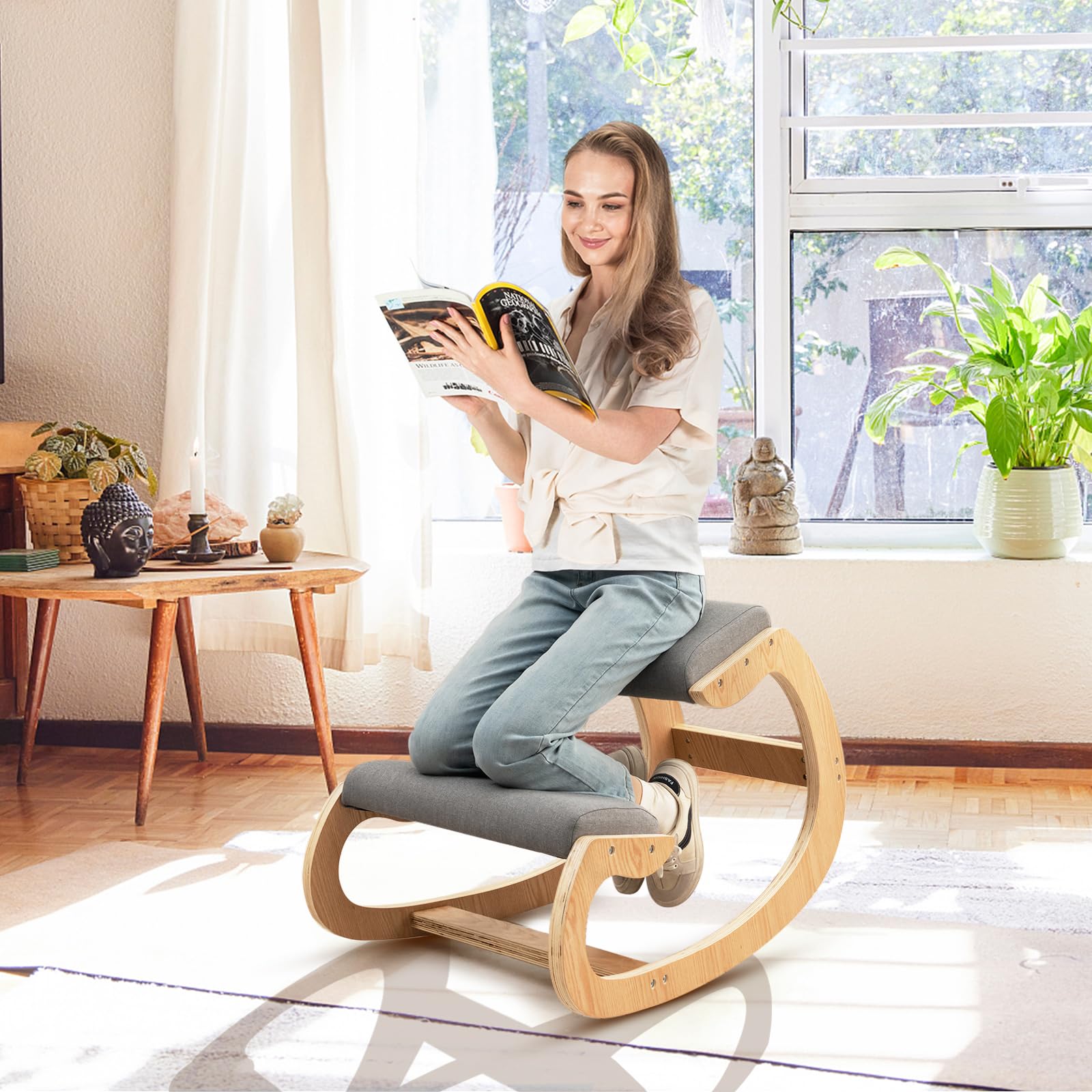 Giantex Ergonomic Kneeling Desk Chair