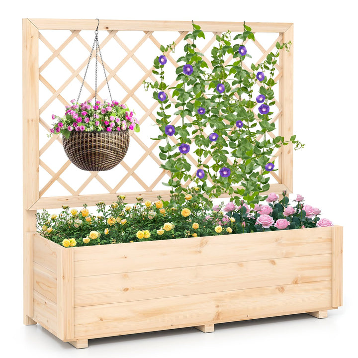 Giantex Raised Garden Bed with Trellis
