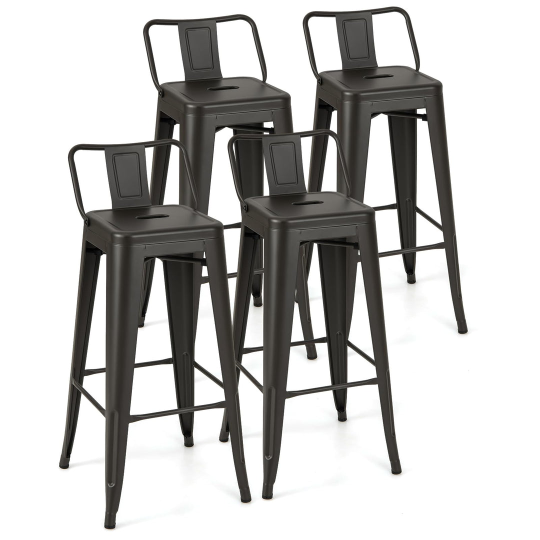 Giantex Metal Bar Stools Set of 4 for Kitchen Island