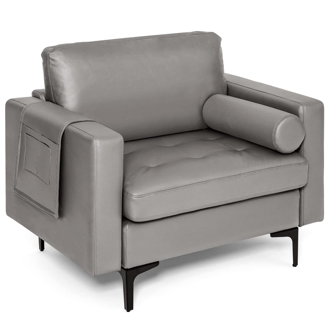 Giantex Sofa Chair, Accent Armchair w/Comfy Cushion
