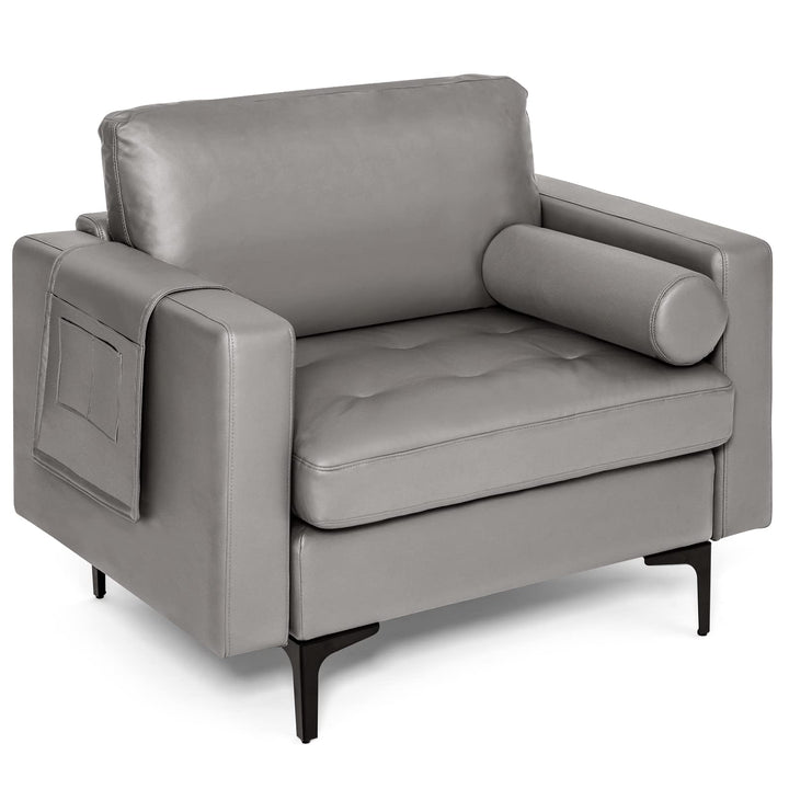 Giantex Sofa Chair, Accent Armchair w/Comfy Cushion
