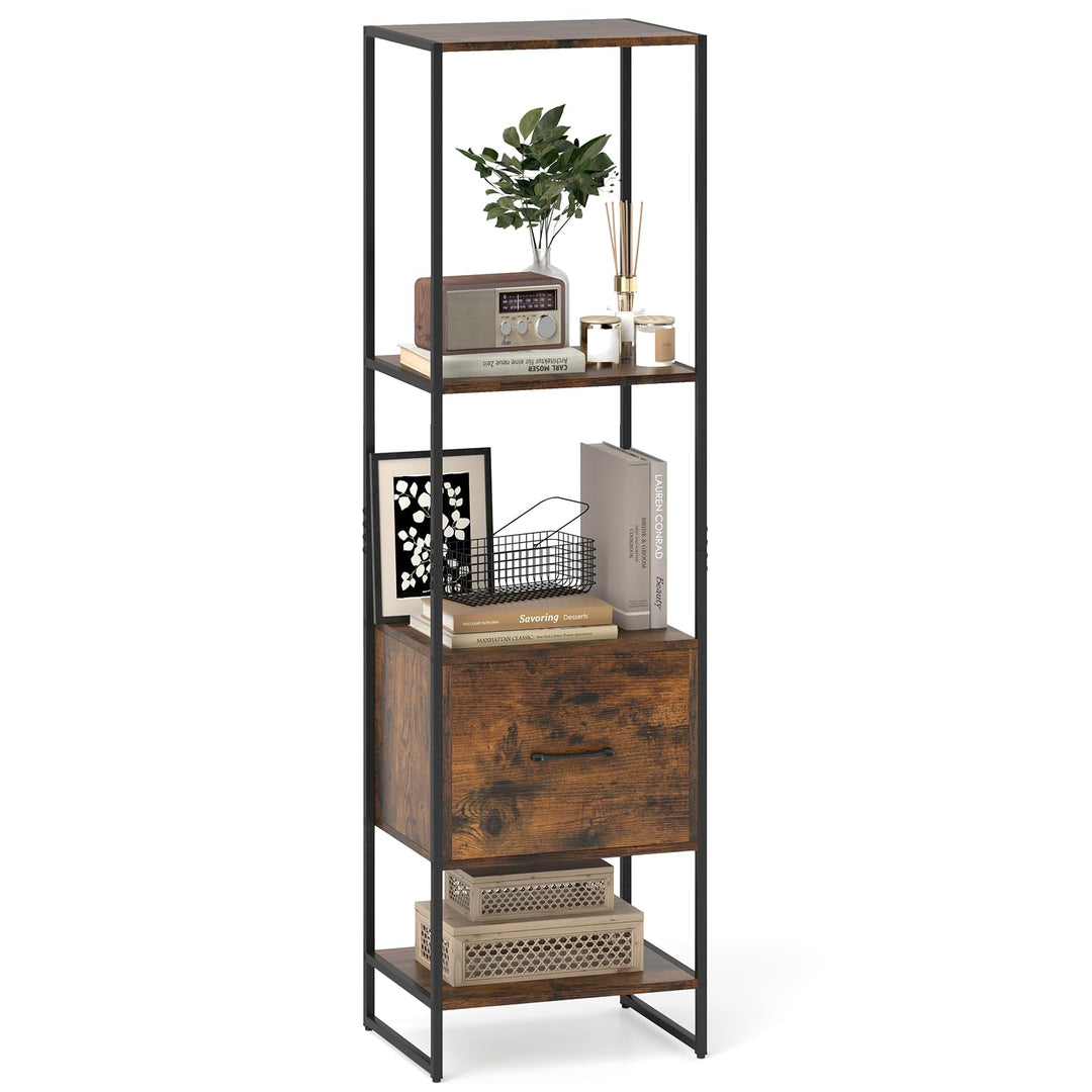 Giantex Bookshelf with Drawer