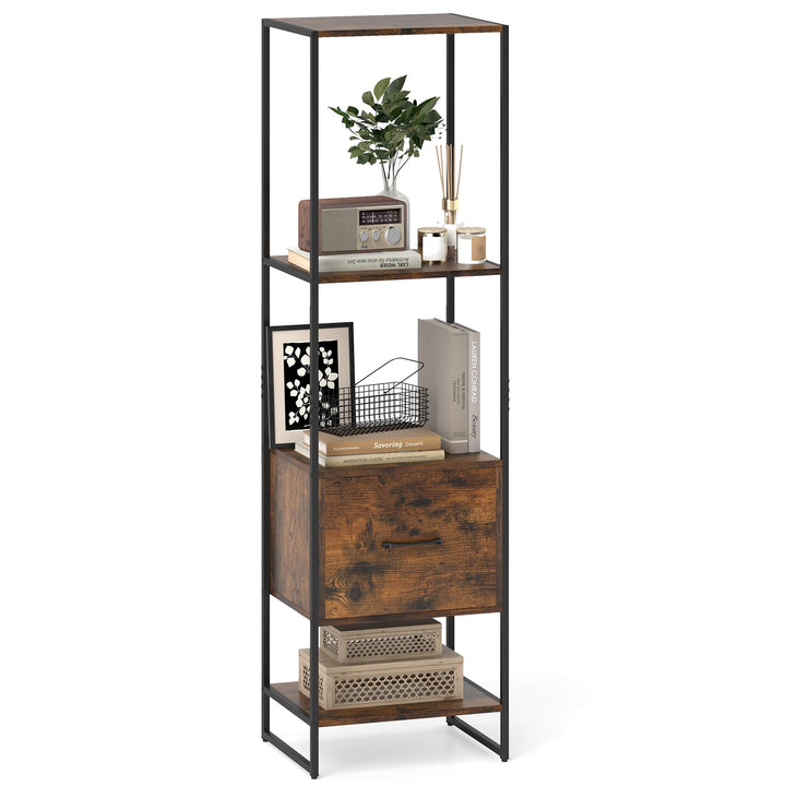 Giantex Bookshelf with Drawer