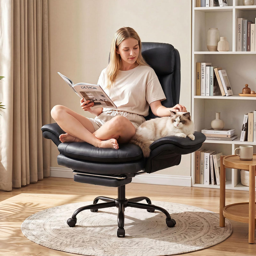 Giantex Big &amp; Tall Office Chair with Adjustable Armrest