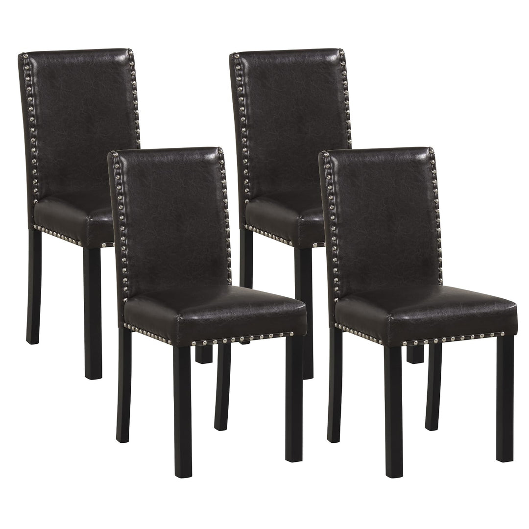 Giantex Dining Chairs Set of 2/4 with Solid Rubber & Bent Wood Legs