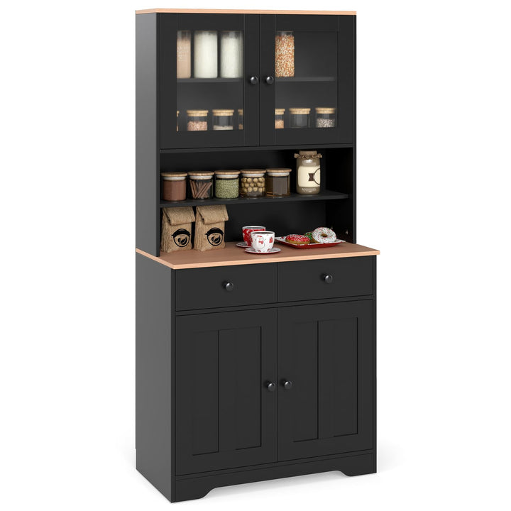 Giantex 67" Kitchen Pantry Cabinet for Dining Room