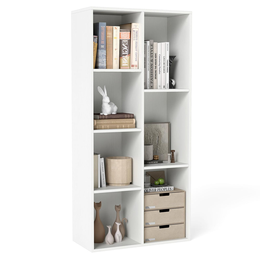 Giantex Floor Standing Open Bookshelf w/Storage Shelves