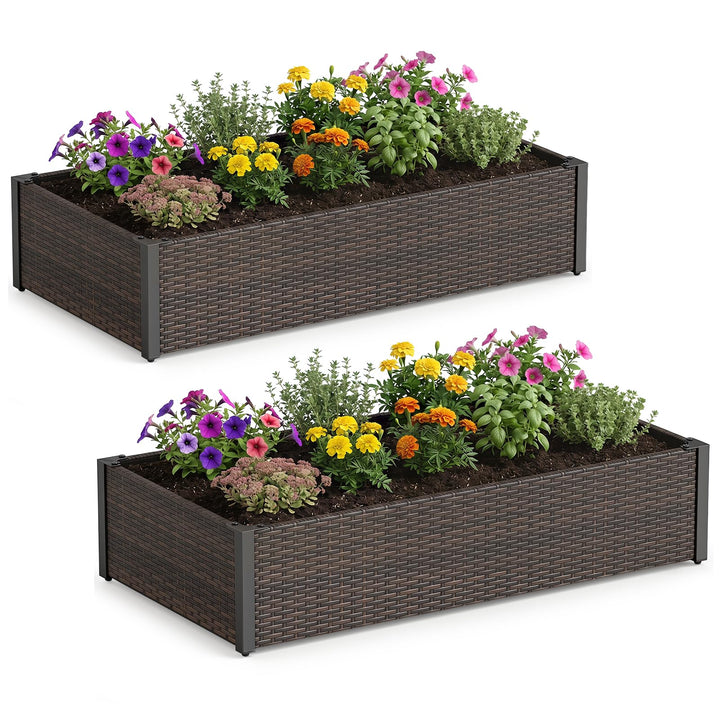 Giantex Raised Garden Bed for Vegetables Flowers Herbs