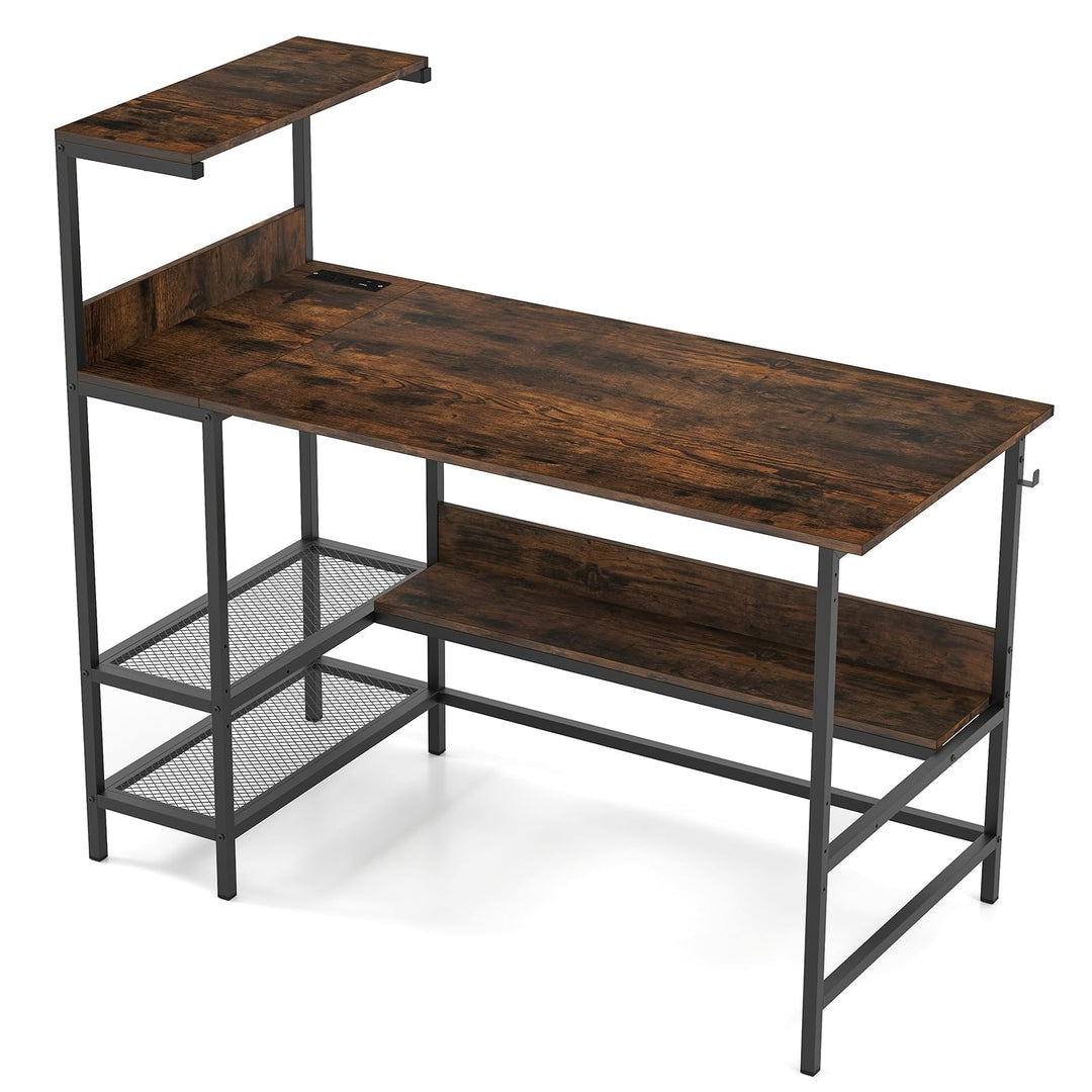 Giantex 48" Computer Desk with Charging Station