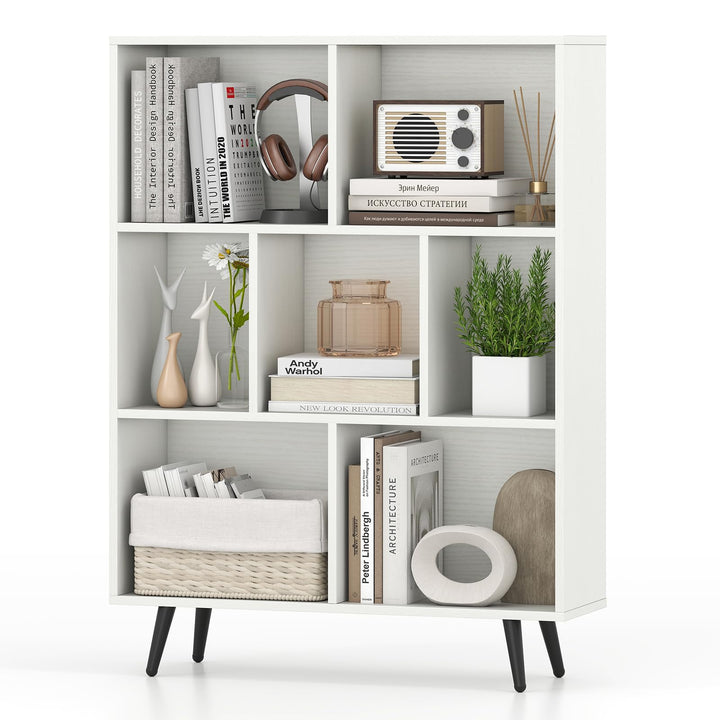 Giantex 10 Cube Bookcase with 5 Metal Legs for Living Room