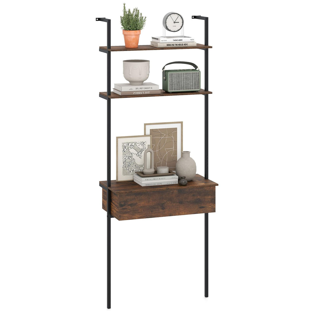 Giantex 4-Tier Ladder Bookshelf for Living Room