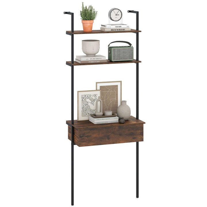 Giantex 4-Tier Ladder Bookshelf for Living Room