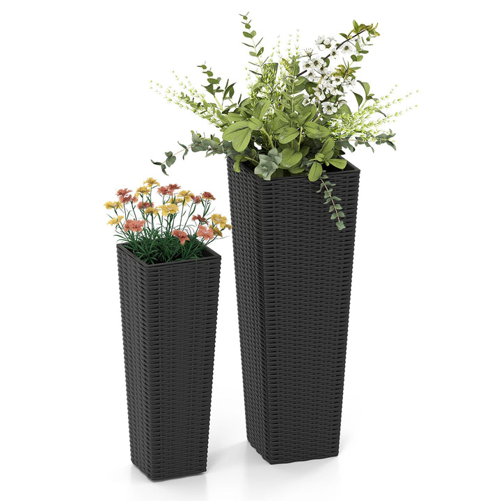 Giantex Set of 2 Planters for Outdoor Plants