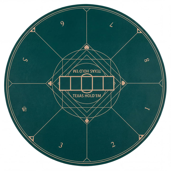 Giantex 8 Player Foldable Texas Holdem Poker Mat with Carrying Bag