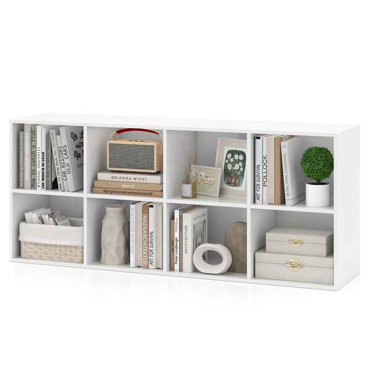 Giantex Floor Standing Bookshelf with Storage and 2 Anti Tipping Kits