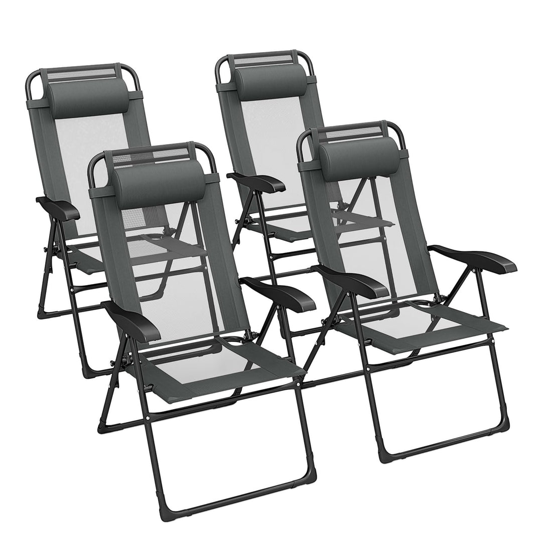 Giantex Folding Patio Chairs Set