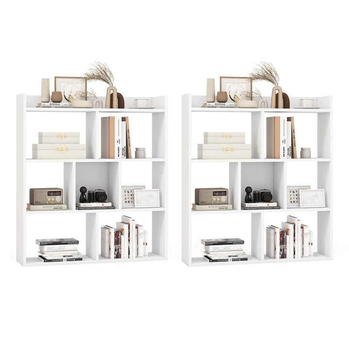 Giantex 7 Cube Bookshelf with Anti Toppling Devices for Living Room