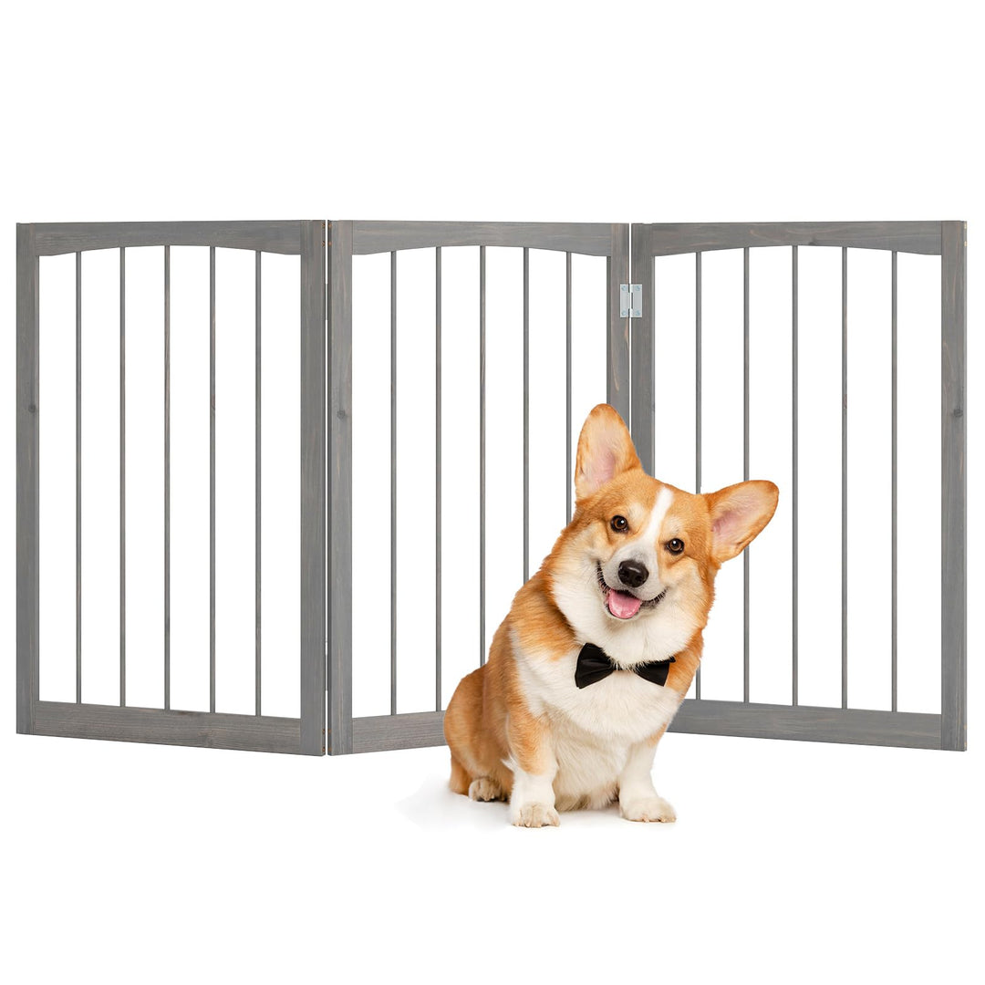 Giantex Freestanding Dog Gate for Small Medium Dogs