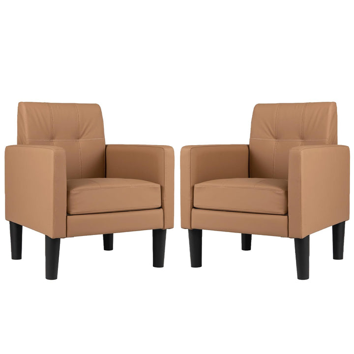 Giantex Modern Accent Chair with Removable Seat Cushion